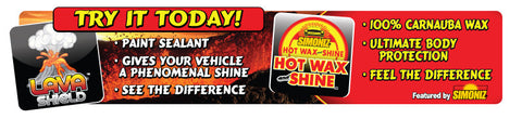 Simoniz (Lava Shield and Hot Wax) Gate Sign