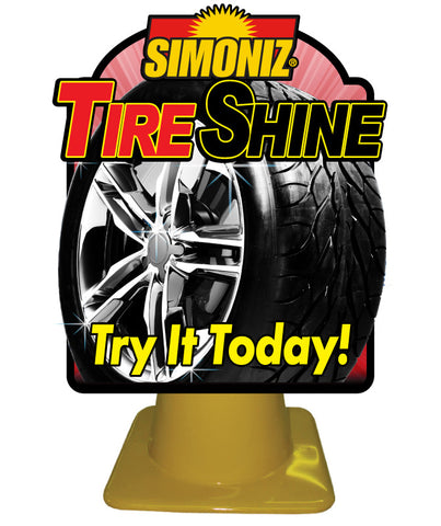 Tire Shine Pylon Display